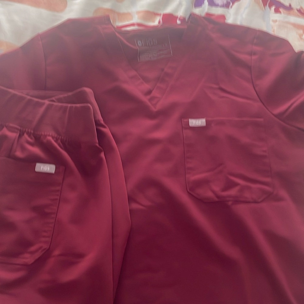 Size XL Maroon colored fig top and pants both for $35
